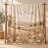 Two Names Meadow Personalized Throw Blanket — main illustrative mockup