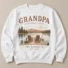 Grandpa Lakeside Lines Personalized Crewneck Sweatshirt — main illustrative mockup