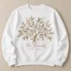 Sage Family Branch Personalized Crewneck Sweatshirt — main illustrative mockup