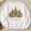 Christmas Pine Patch Personalized Crewneck Sweatshirt — main illustrative mockup