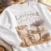 Lavender Quiet Corner Personalized Crewneck Sweatshirt — detail illustrative mockup