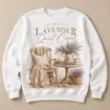 Lavender Quiet Corner Personalized Crewneck Sweatshirt — main illustrative mockup